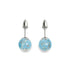 Himmelblau | 925er Sterlingsilber | Glühwürmchen-Glas-Ohrstecker